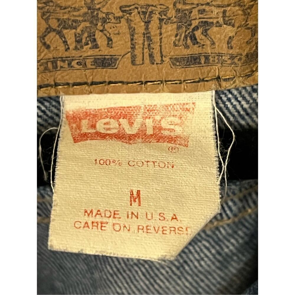 Vintage Levi’s Batwing Label Denim Trucker Jacket M - Picture 7 of 7